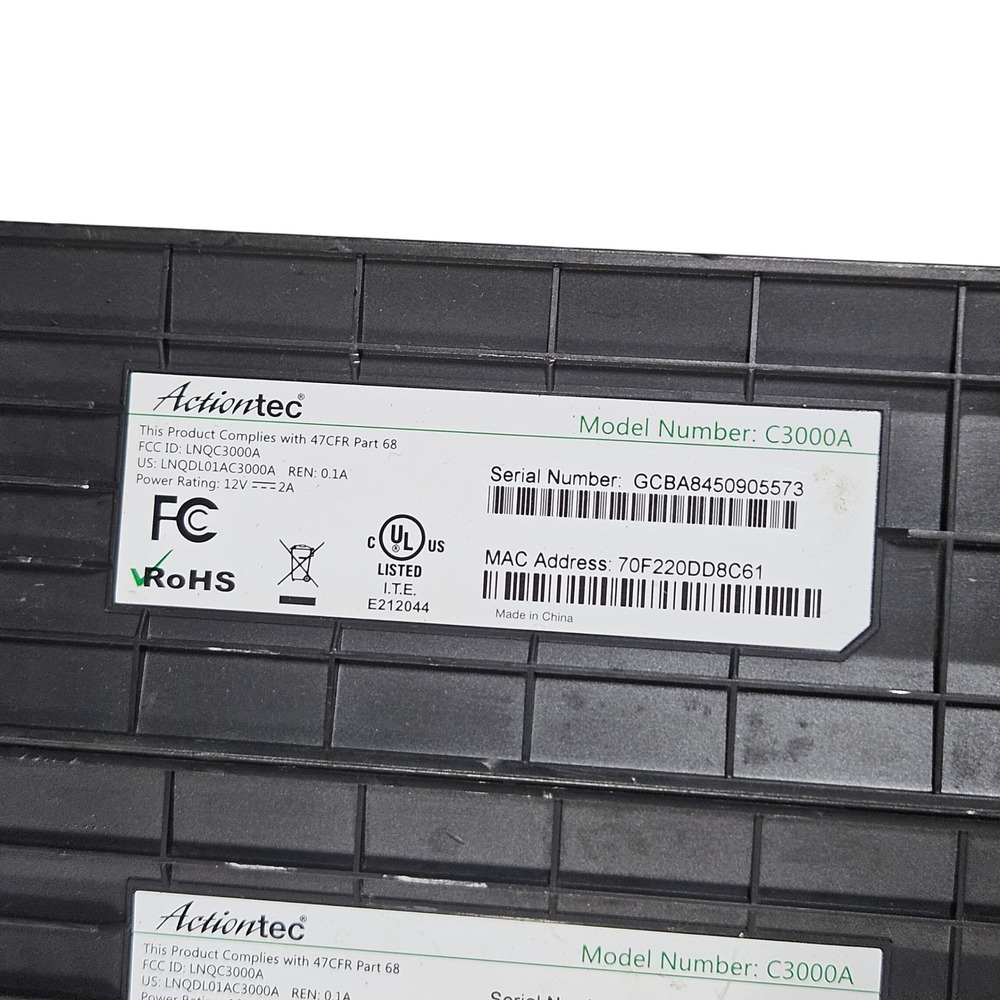Lot of 10 CenturyLink C3000A Wireless Wi-Fi‎ Router Modem No Cords Working